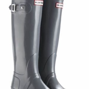 Grey Size 8 Hunter Rainboots